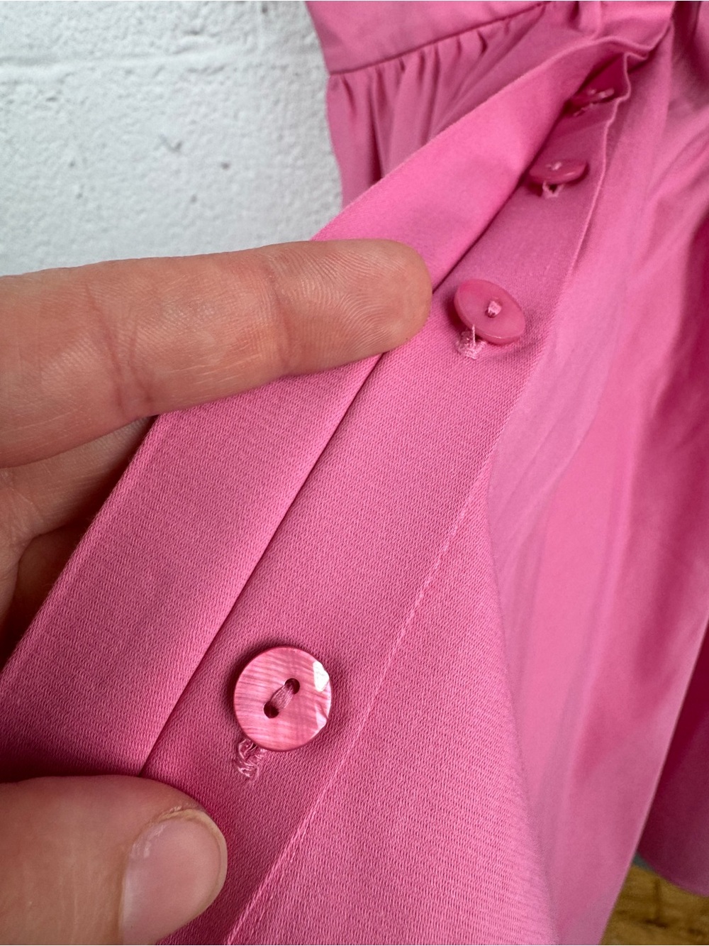 ALEXIS Bree Gathered Poplin Belted Mini Dress Pink XS - Picture 6 of 10